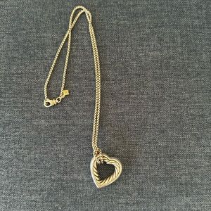 Preowned vintage authentic David Yurman heart necklace